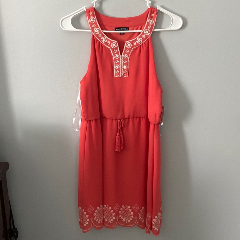 Coral dress